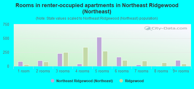 Rooms in renter-occupied apartments in Northeast Ridgewood (Northeast)