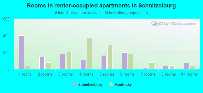 Rooms in renter-occupied apartments in Schnitzelburg