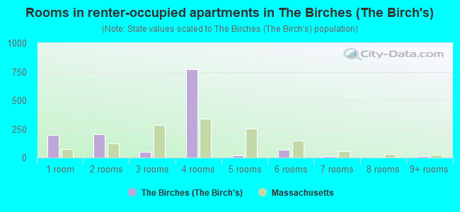 Rooms in renter-occupied apartments in The Birches (The Birch's)