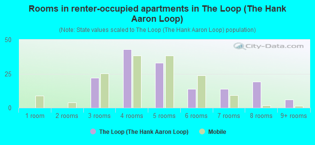 Rooms in renter-occupied apartments in The Loop (The Hank Aaron Loop)