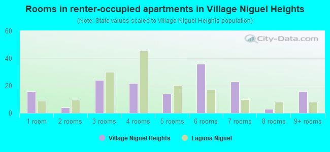 Rooms in renter-occupied apartments in Village Niguel Heights