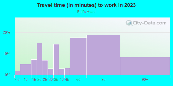 Travel time to work (commute)