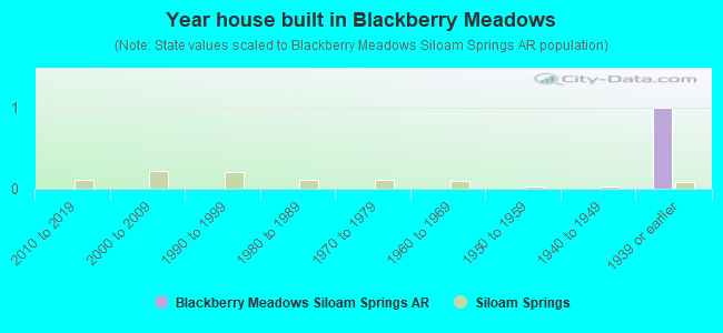Year house built in Blackberry Meadows