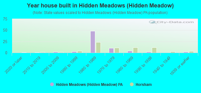 Year house built in Hidden Meadows (Hidden Meadow)