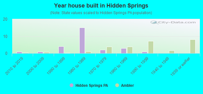 Year house built in Hidden Springs