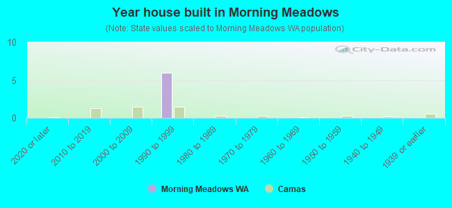 Year house built in Morning Meadows
