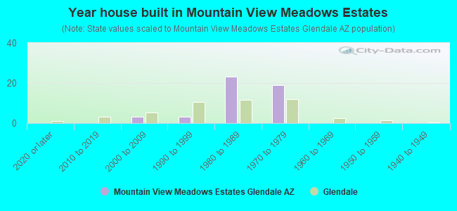 Year house built in Mountain View Meadows Estates