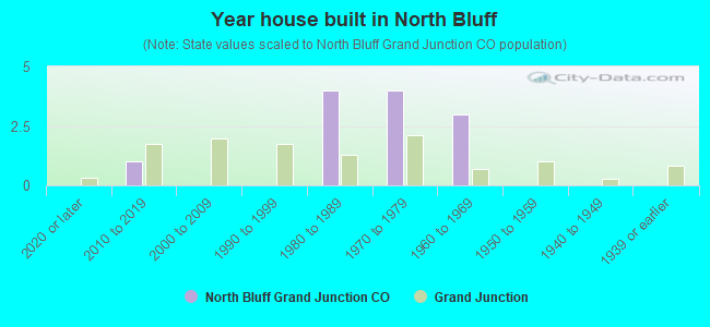 Year house built in North Bluff