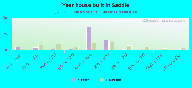 Year house built in Saddle