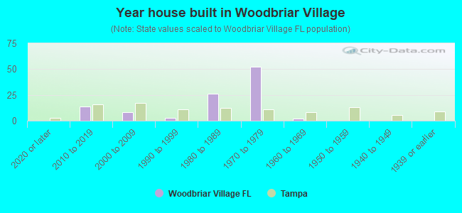 Year house built in Woodbriar Village