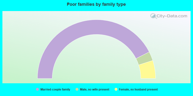 Poor families by family type