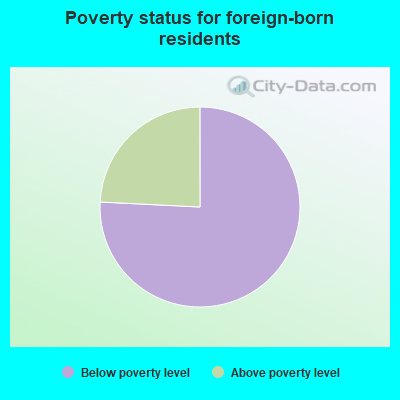 Poverty status for foreign-born residents