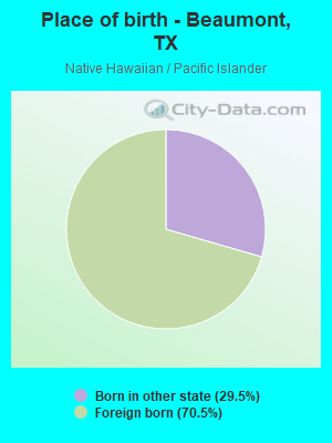 Races in Beaumont Texas TX White Black Hispanic Asian