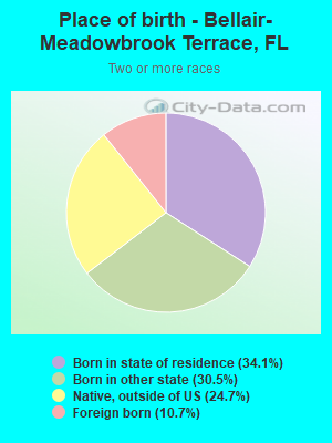 Place of birth - Bellair-Meadowbrook Terrace, FL