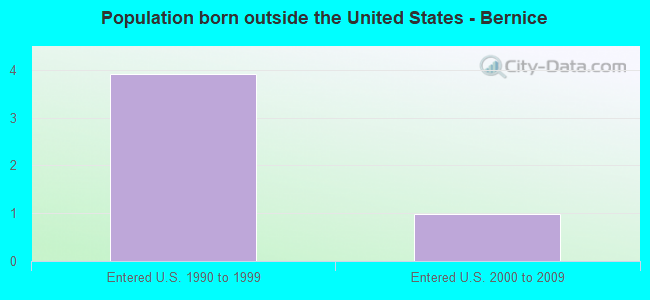 Population born outside the United States - Bernice