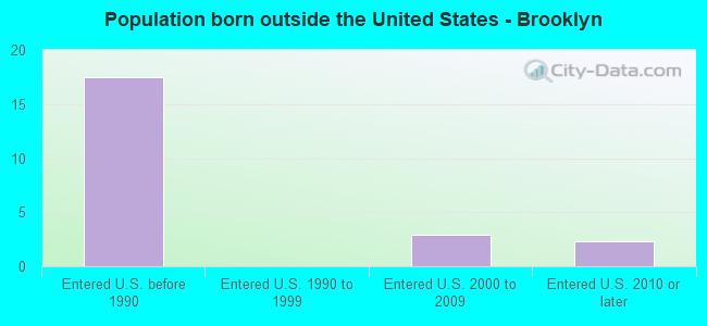 Population born outside the United States - Brooklyn