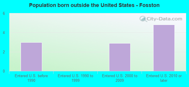 Population born outside the United States - Fosston