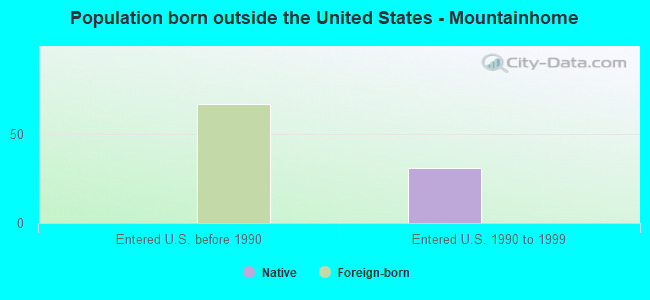 Population born outside the United States - Mountainhome