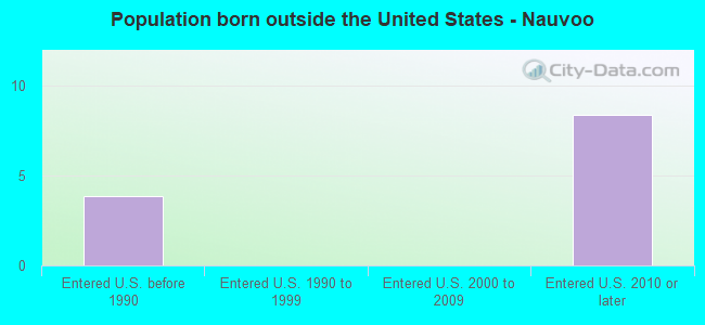 Population born outside the United States - Nauvoo