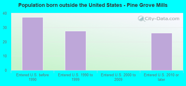 Population born outside the United States - Pine Grove Mills