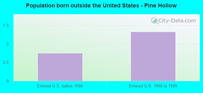 Population born outside the United States - Pine Hollow
