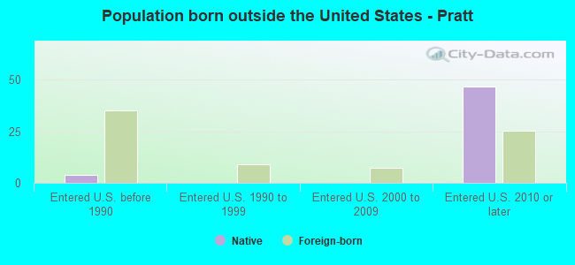Population born outside the United States - Pratt