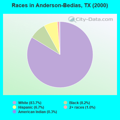 Races in Anderson-Bedias, TX (2000)