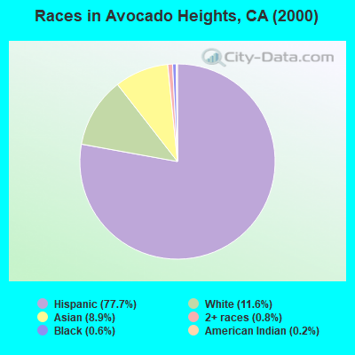 Races in Avocado Heights, CA (2000)