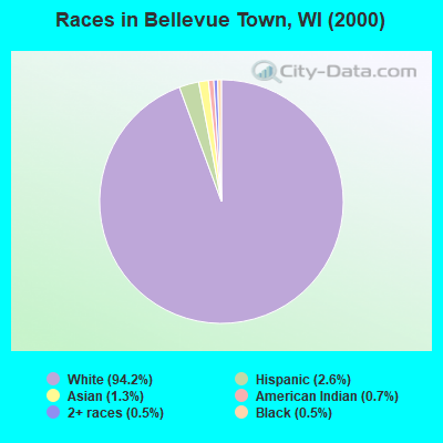 Races in Bellevue Town, WI (2000)