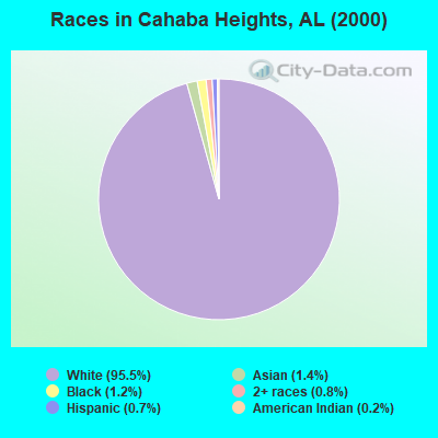 Races in Cahaba Heights, AL (2000)