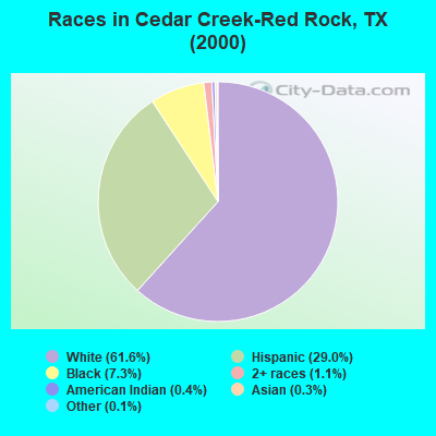 Races in Cedar Creek-Red Rock, TX (2000)