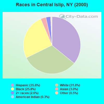 Races in Central Islip, NY (2000)