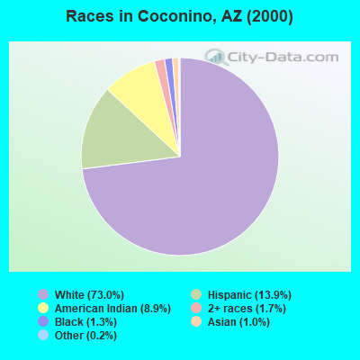 Races in Coconino, AZ (2000)