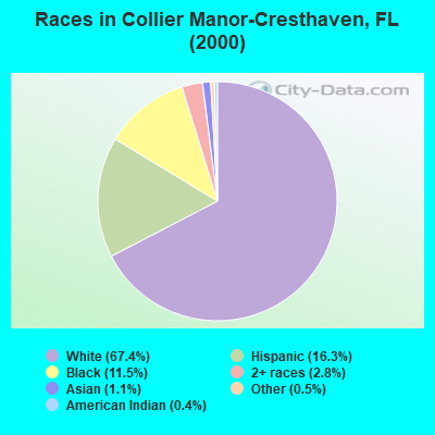 Races in Collier Manor-Cresthaven, FL (2000)