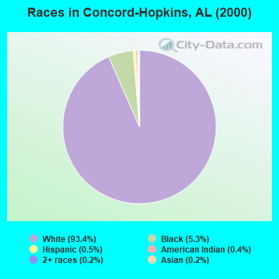 Races in Concord-Hopkins, AL (2000)