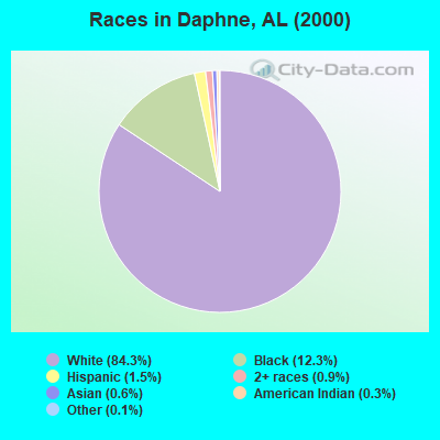 Races in Daphne, AL (2000)