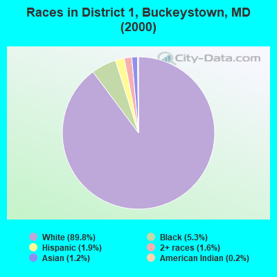 Races in District 1, Buckeystown, MD (2000)