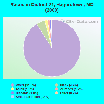 Races in District 21, Hagerstown, MD (2000)