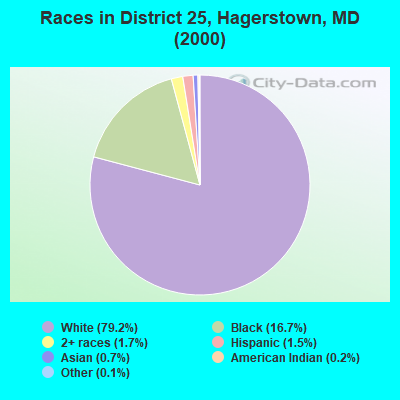 Races in District 25, Hagerstown, MD (2000)