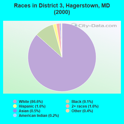 Races in District 3, Hagerstown, MD (2000)