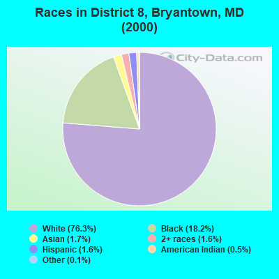 Races in District 8, Bryantown, MD (2000)