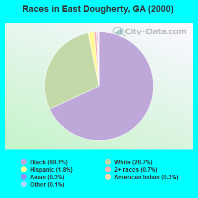 Races in East Dougherty, GA (2000)
