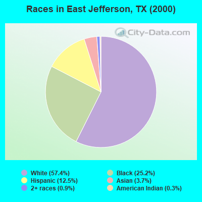 Races in East Jefferson, TX (2000)