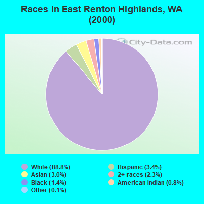 Races in East Renton Highlands, WA (2000)