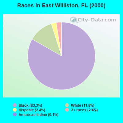 Races in East Williston, FL (2000)