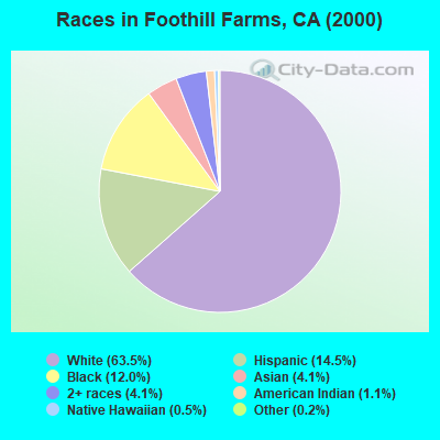 Races in Foothill Farms, CA (2000)