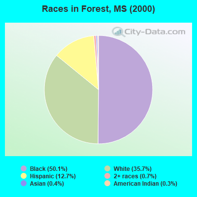 Races in Forest, MS (2000)
