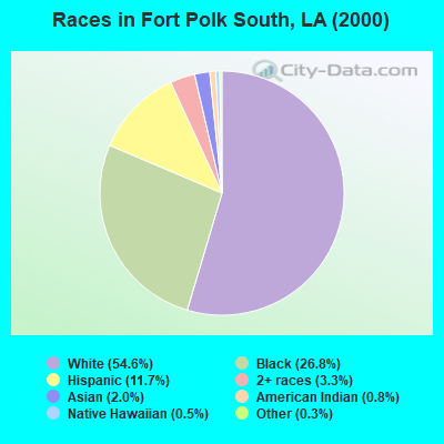 Races in Fort Polk South, LA (2000)