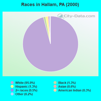 Races in Hallam, PA (2000)