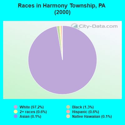 Races in Harmony Township, PA (2000)